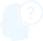 head with question mark in speech bubble